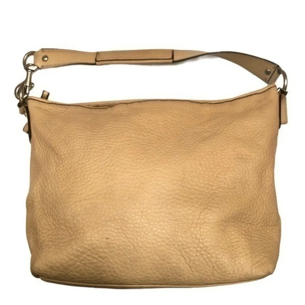 Coach pebbled leather hobo bag